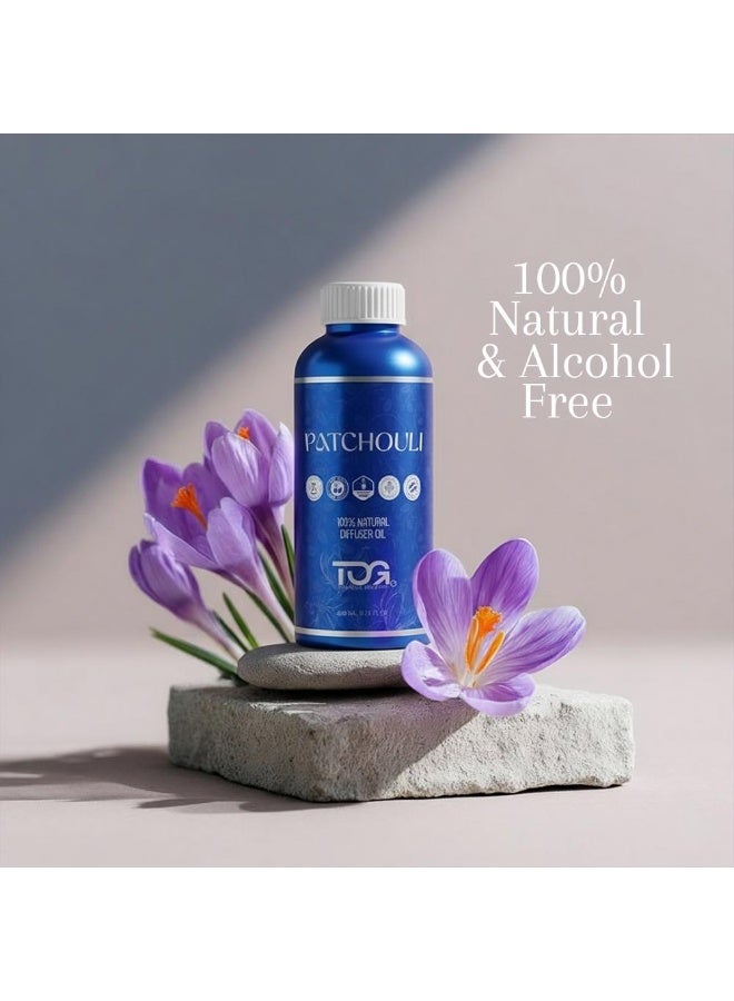 TOG Patchouli Diffuser Oil for Home Fragrance, 480ml Refill, Water-Soluble, Strong & Long-Lasting Aroma Infused with Hyper Boost Action for use in Home & Office - Image 2